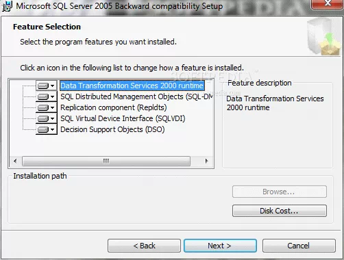 Microsoft SQL Server 2005 Backward Compatibility Components Crack & Serial Key