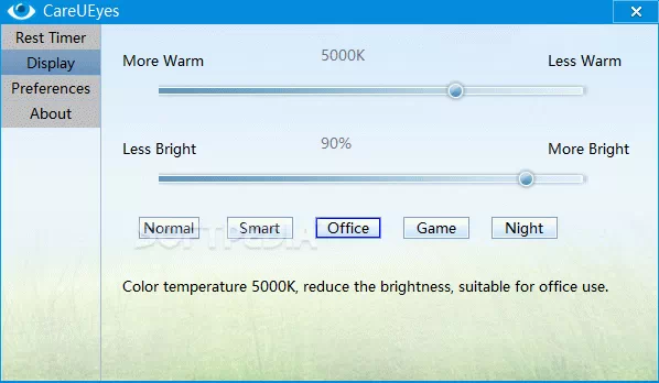 CareUEyes - Free blue Light Filter, screen dimmer Crack With License Key Latest