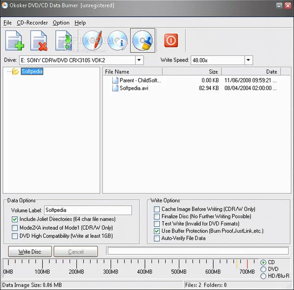 Okoker DVD / CD Data Burner Crack With Serial Key