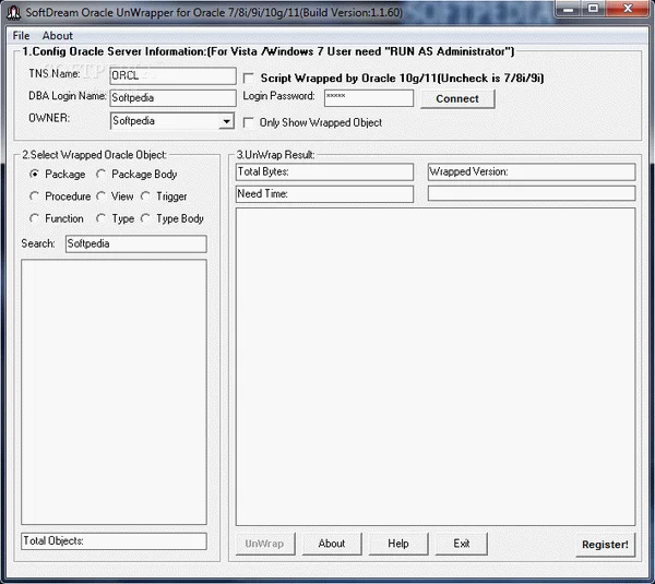 SoftDream Oracle UnWrapper Activation Code Full Version