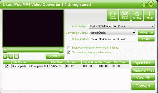 Ukoo iPod MP4 Video Converter Crack With License Key